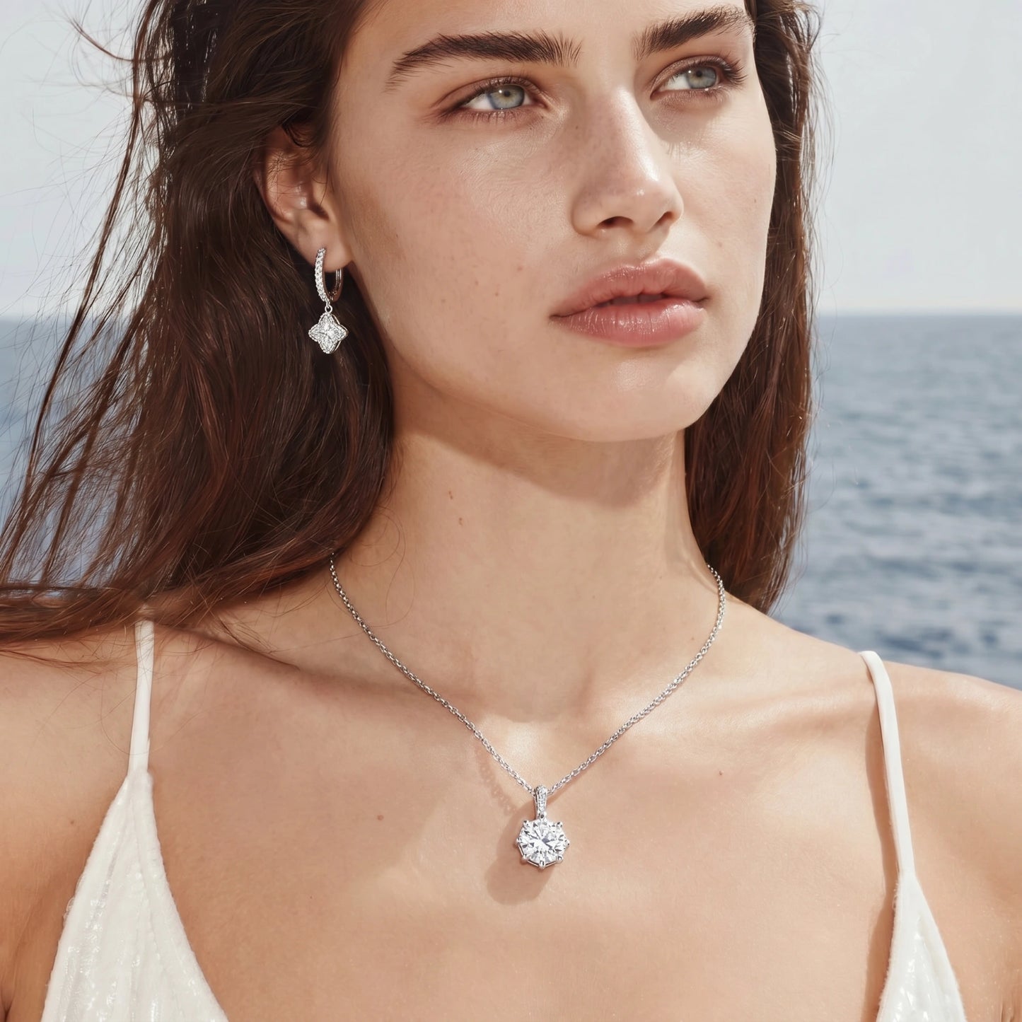 Diamond Dangle Huggies | Le'Var Neilson