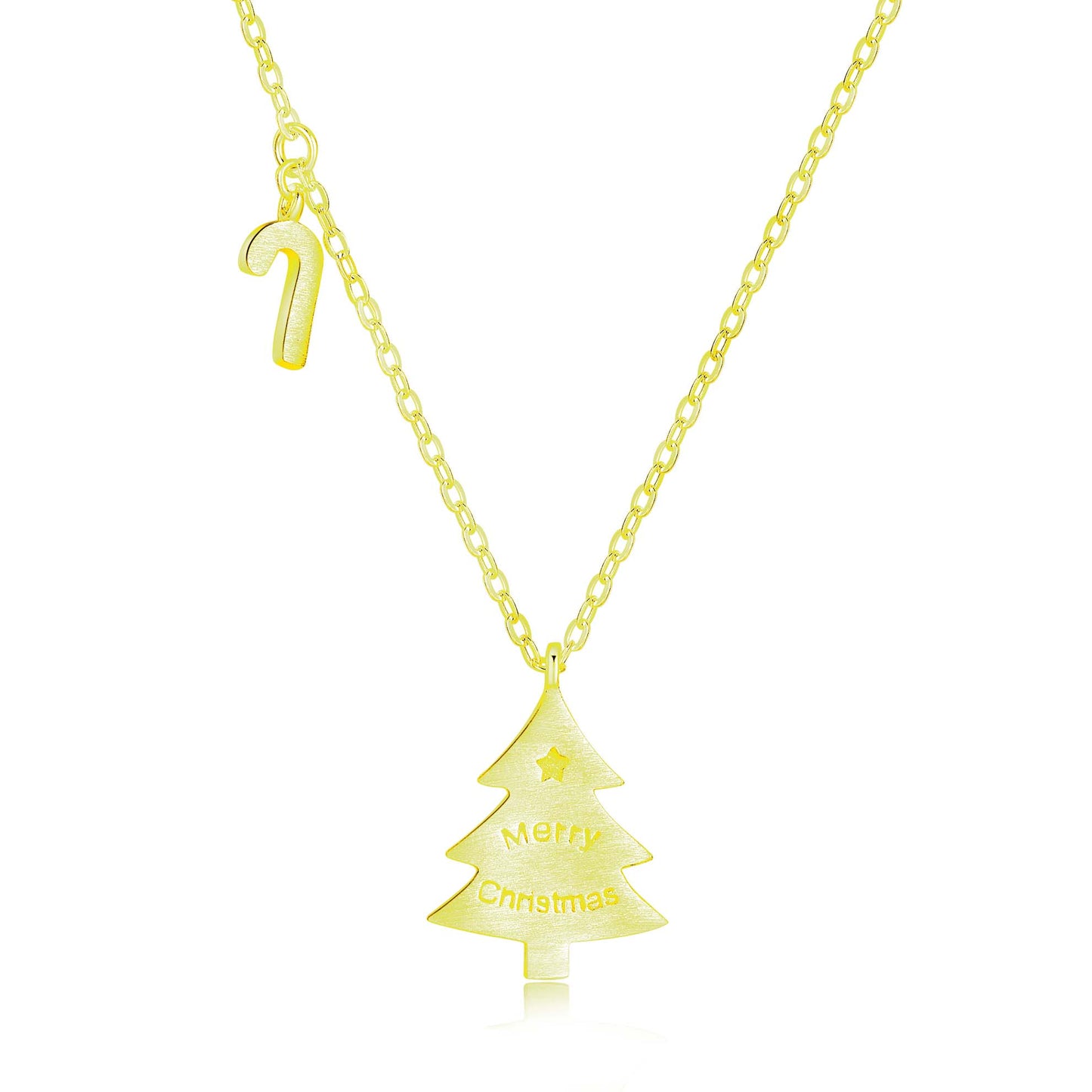 Fashion Christmas Tree 925 Sterling Silver Necklace