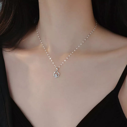 Necklace with a pendant on a mannequin