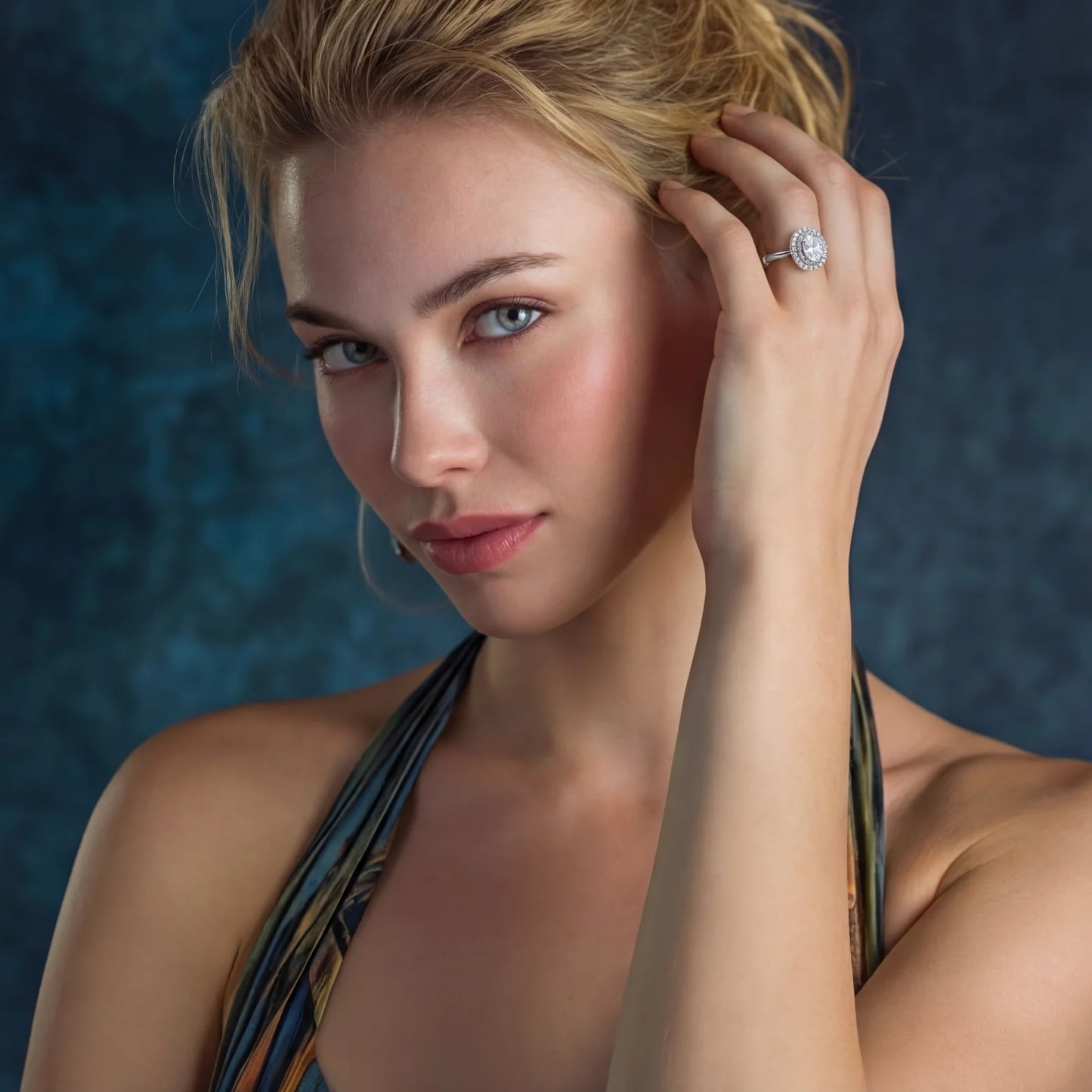 Double Halo Promise Moissanite Ring | Le'Var Neilson