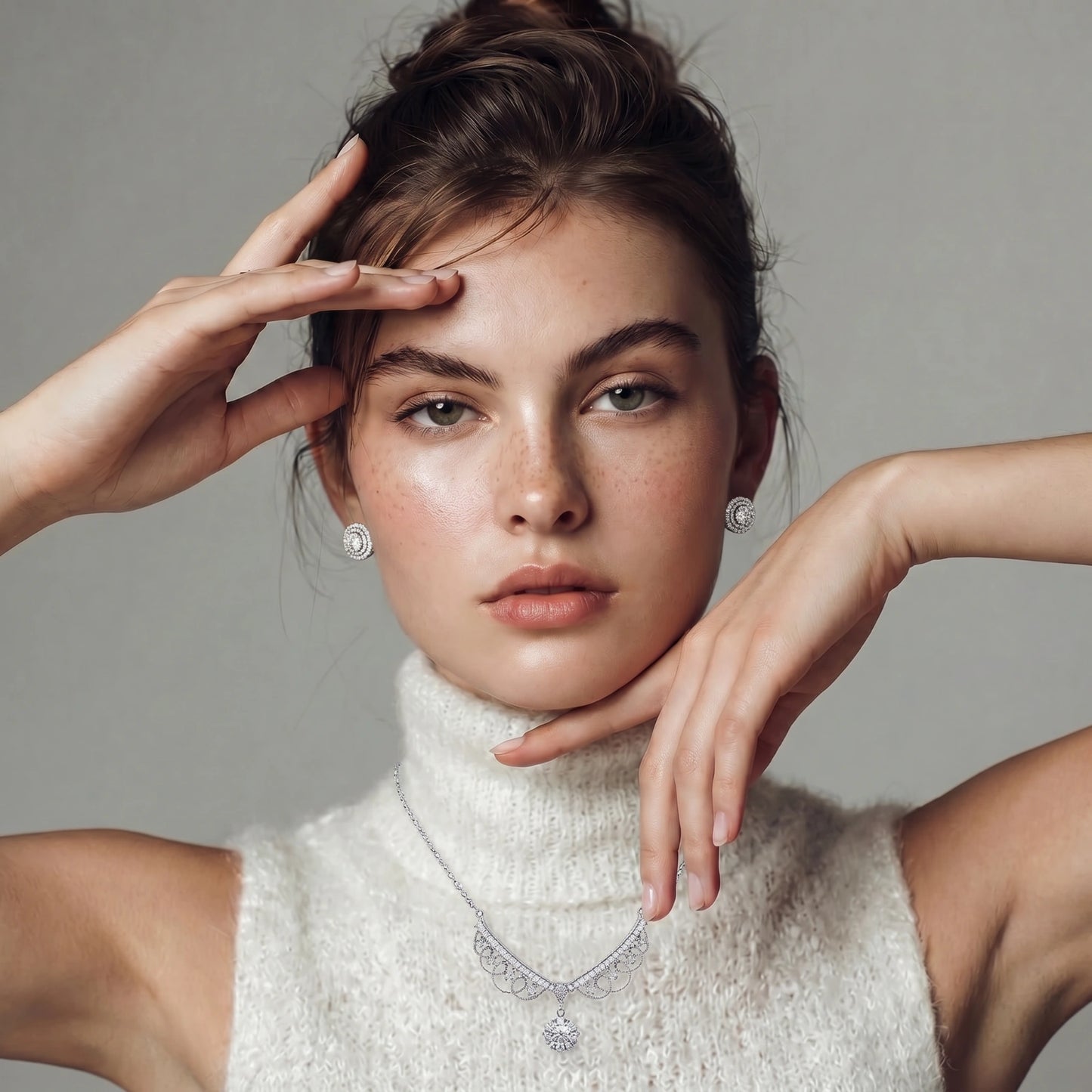 Celestial Halo Moissanite Studs | Le'Var Neilson