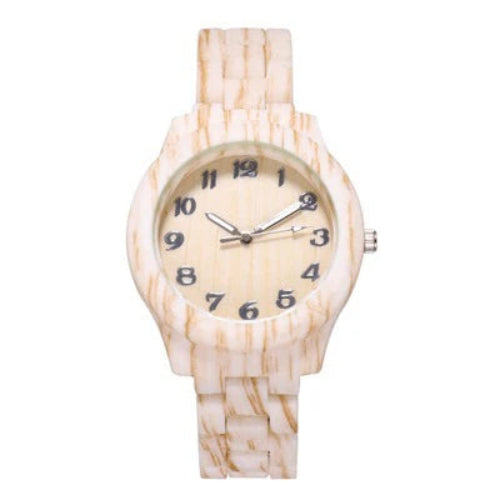Bamboo Pattern Fashion Numbers Creative Men's and Women's Watches