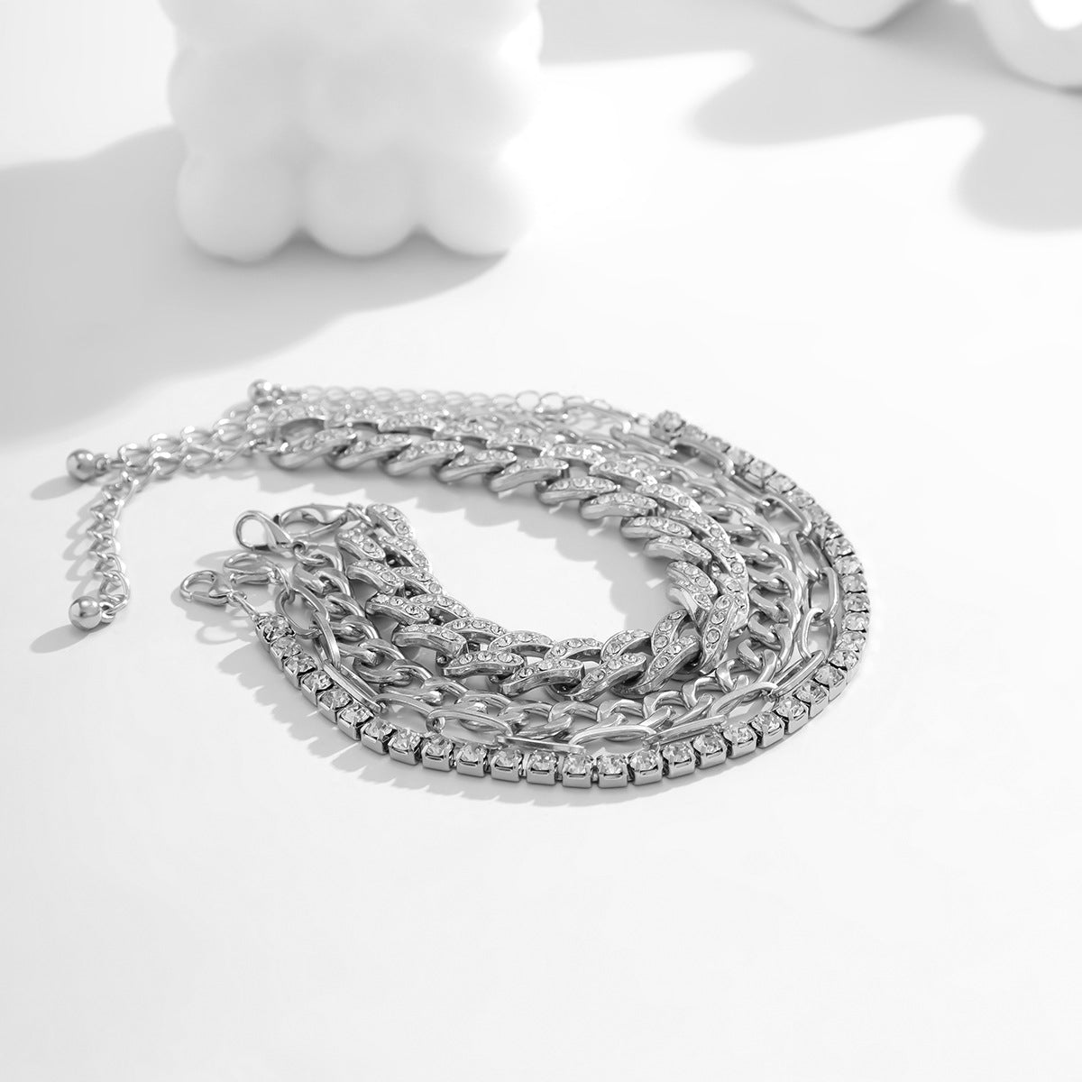 Fashion Diamond Simple Tennis Chain Bracelet