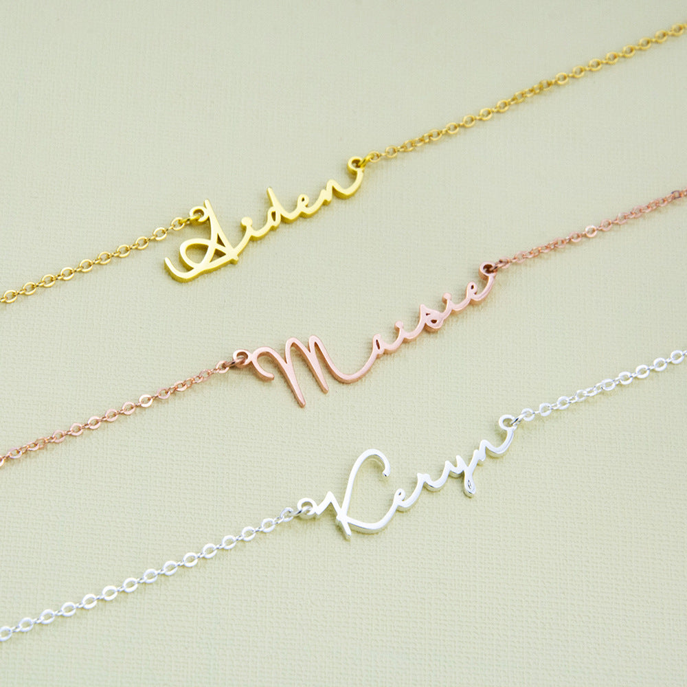 Noble and Exquisite Customizable Name Design Versatile Bracelet