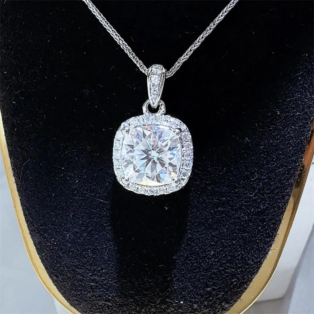 5 Carat Moissanite 925 Sterling Silver Necklace