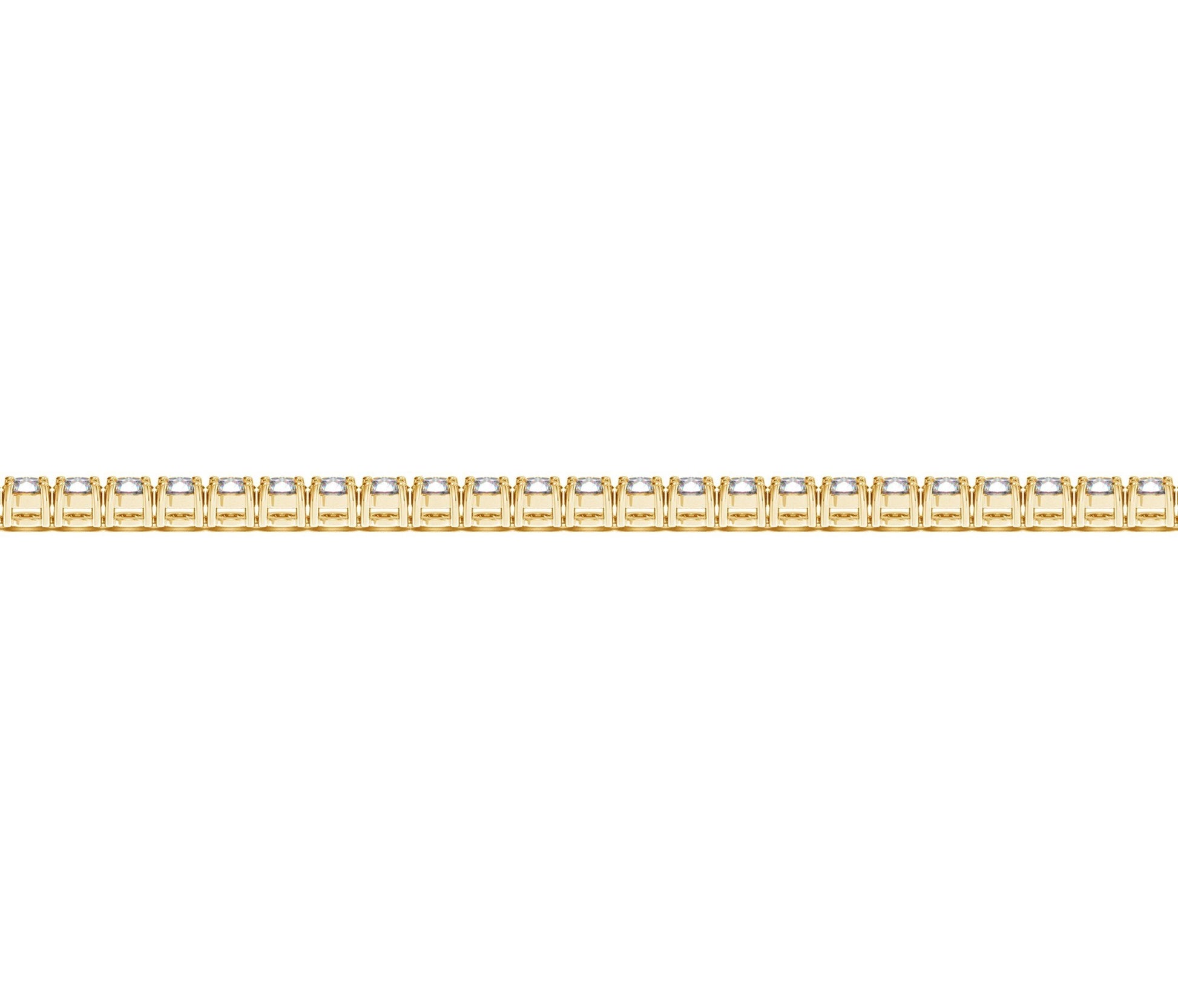 Lab Grown Round Diamond Tennis Bracelet in 14k Yellow Gold (2 cctw F/G  VS2/SI1)