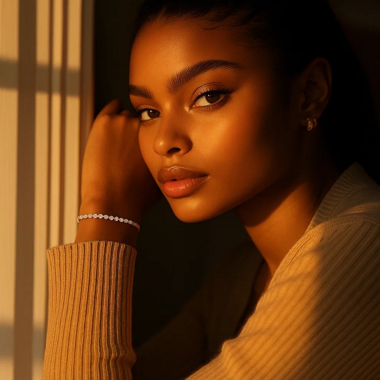 Lab Grown Round Diamond Tennis Bracelet in 14k White Gold (3 cctw F/G  VS2/SI1)