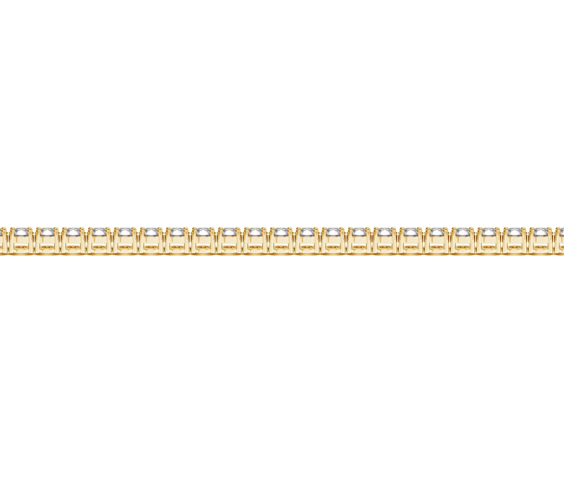 Lab Grown Round Diamond Tennis Bracelet in 14k Yellow Gold (3 cctw F/G  VS2/SI1)