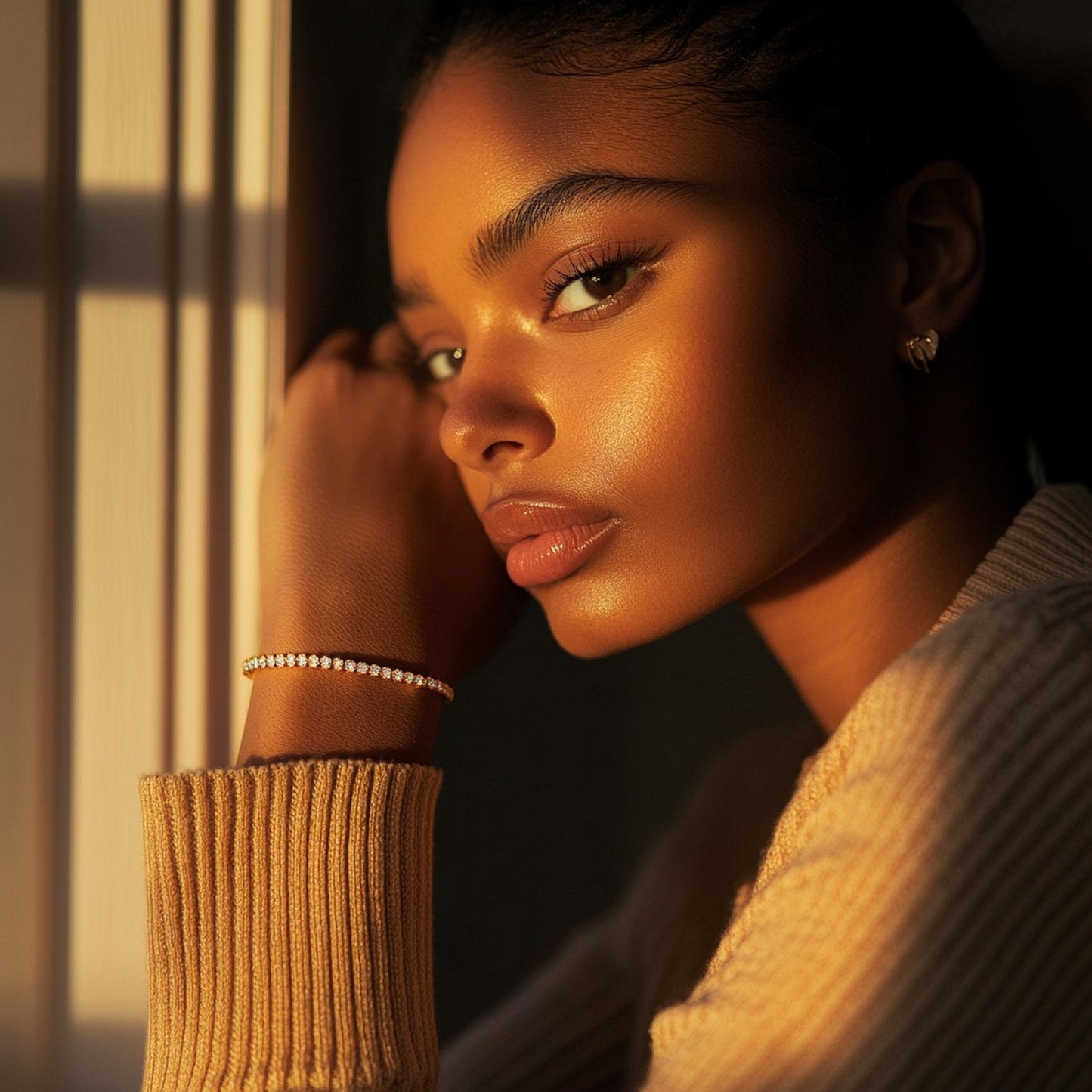 Lab Grown Round Diamond Tennis Bracelet in 14k Yellow Gold (3 cctw F/G  VS2/SI1)