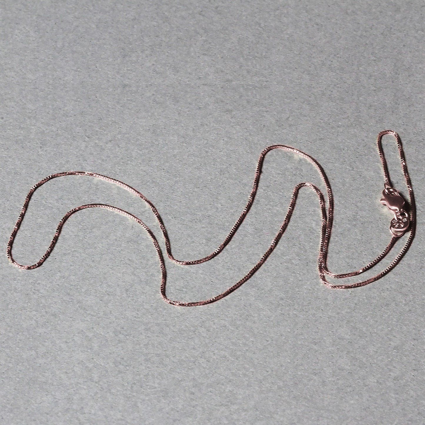 18k Rose Gold Classic Box Chain (0.60 mm)