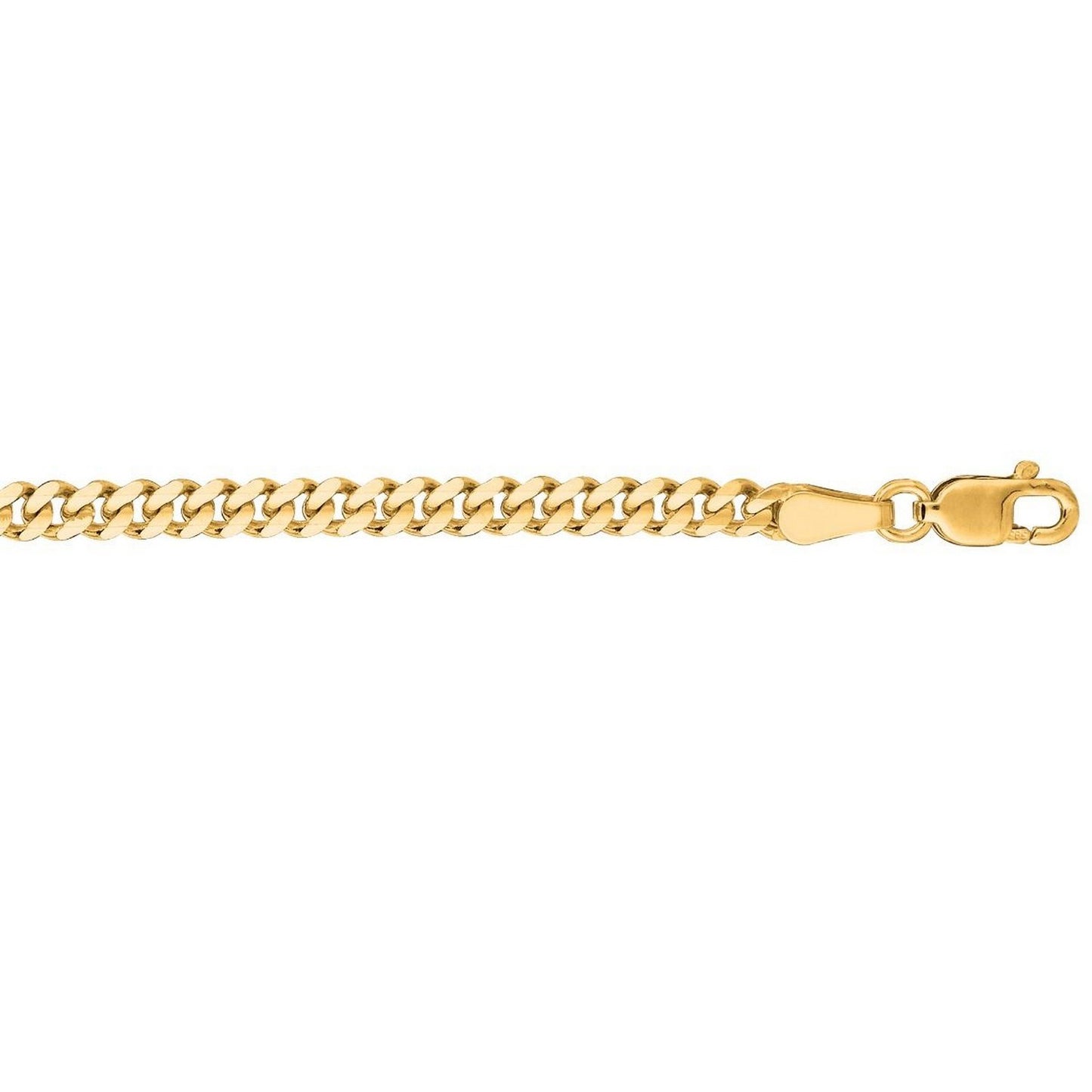 14k Yellow Gold Light Gourmette Chain (3.60 mm)