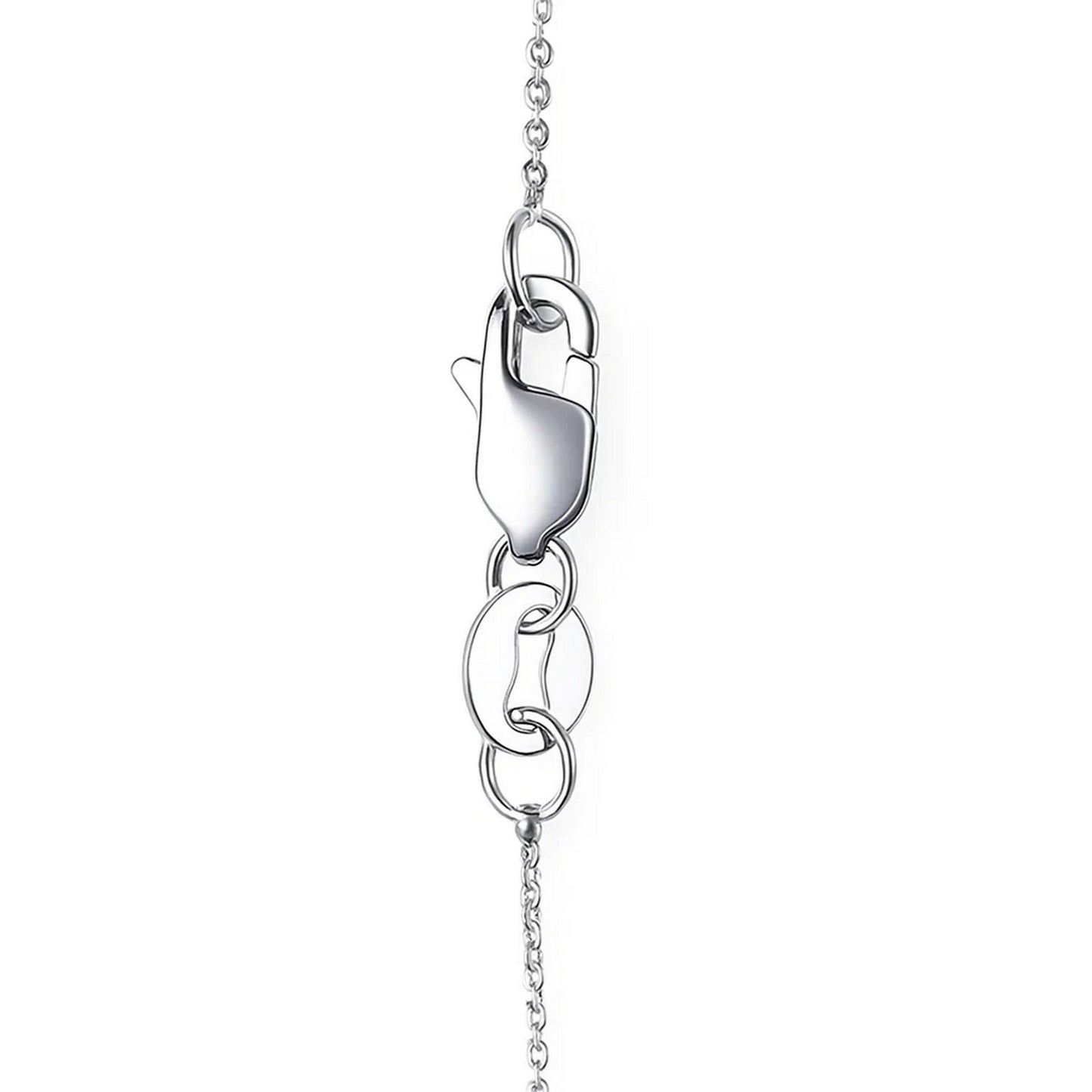 14k White Gold Cable Link Chain (0.50 mm)