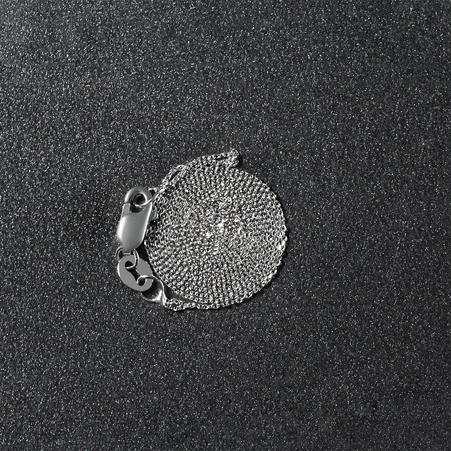 14k White Gold Cable Link Chain (0.50 mm)