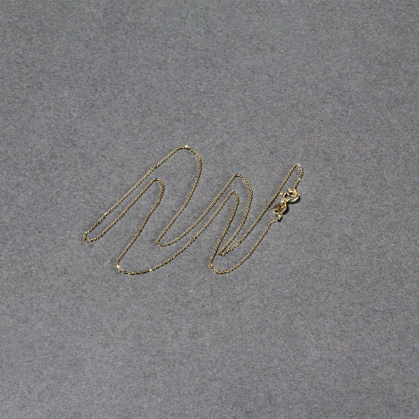 14k Yellow Gold Diamond Cut Cable Link Chain (0.68 mm)