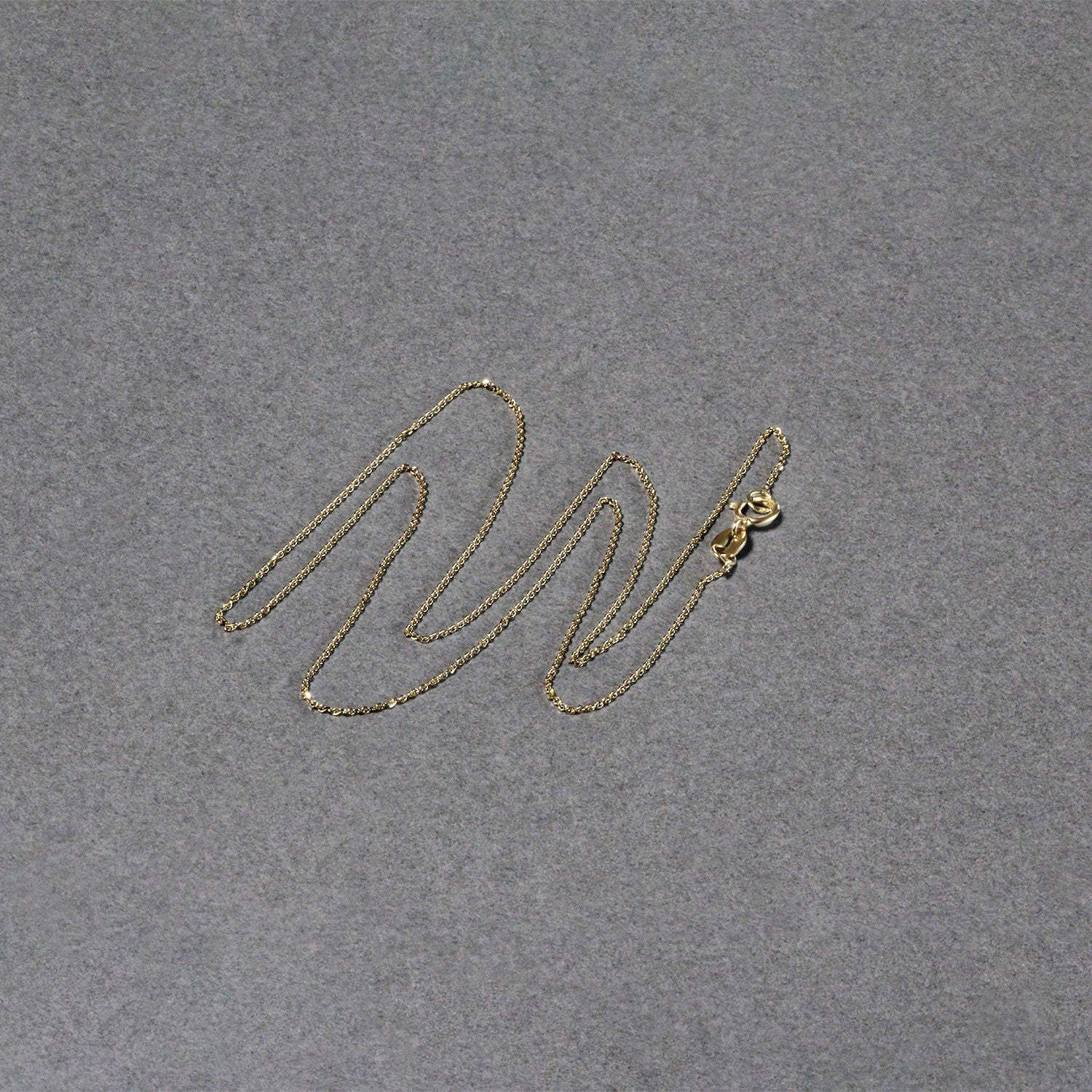 14k Yellow Gold Diamond Cut Cable Link Chain (0.68 mm)