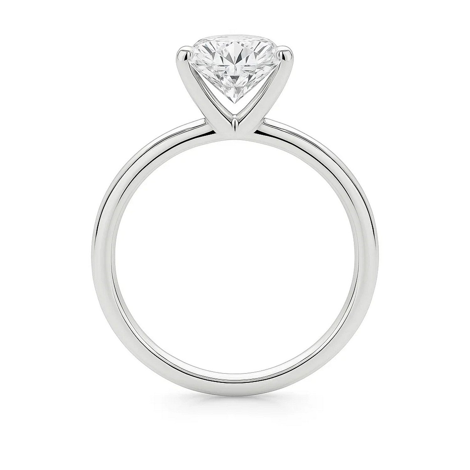 3 Carat Princess Diamond Solitaire Ring in 10K White Gold