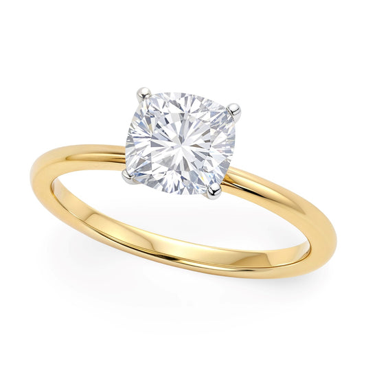 1 Carat Diamond Solitaire Ring in 10K Yellow Gold
