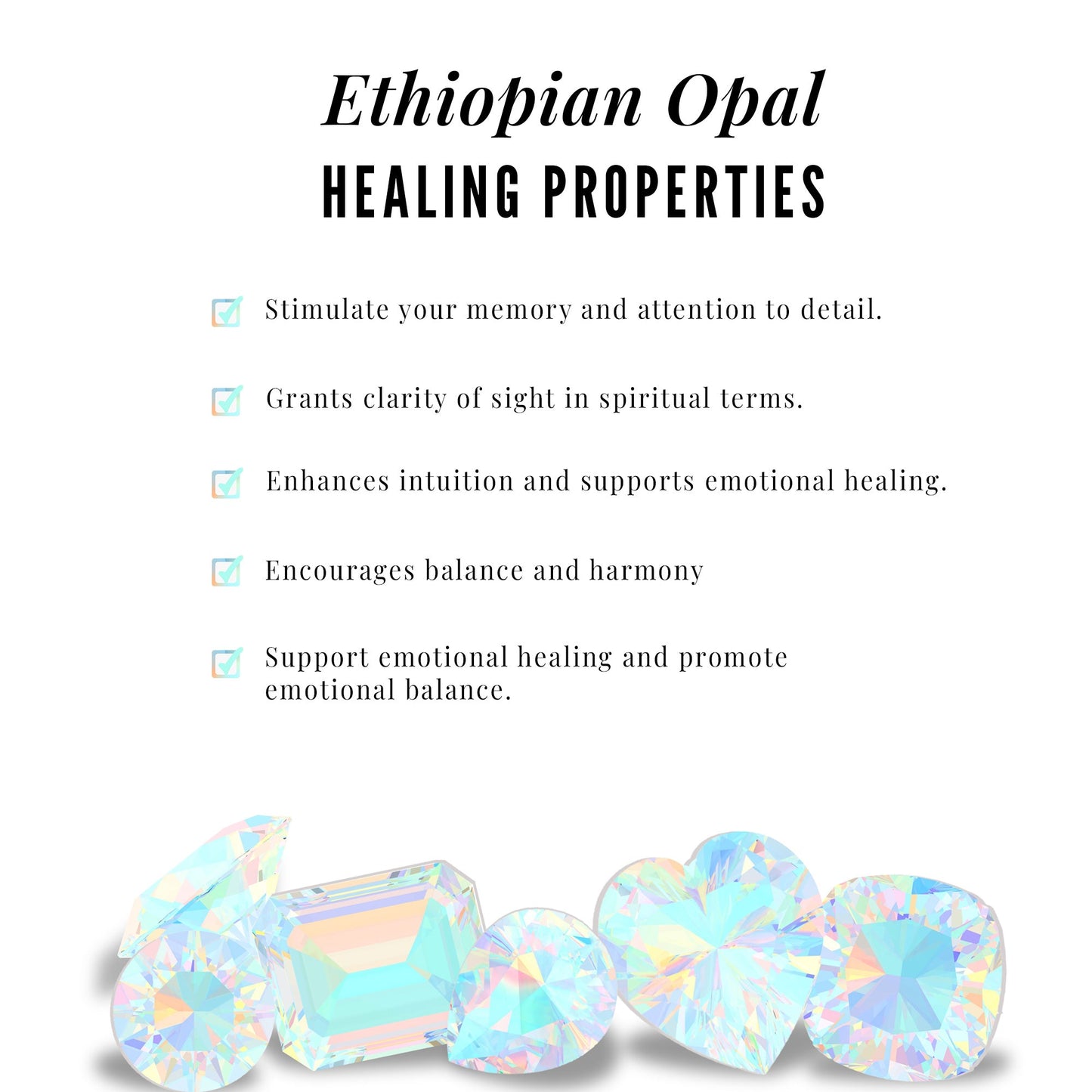 Ethiopian Opal and Moissanite Drop Heart Pendant Necklace