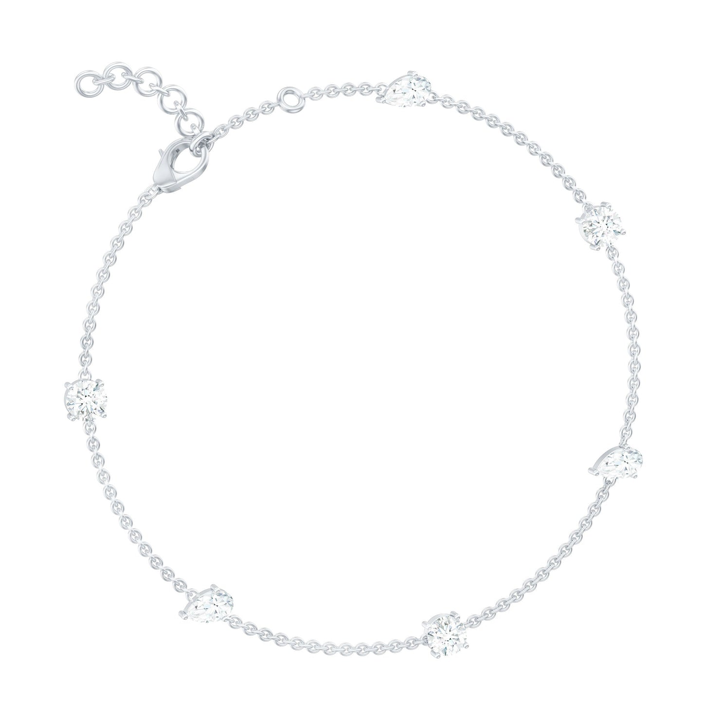 Certified Lab Grown Diamond Stackable Chain Bracelet