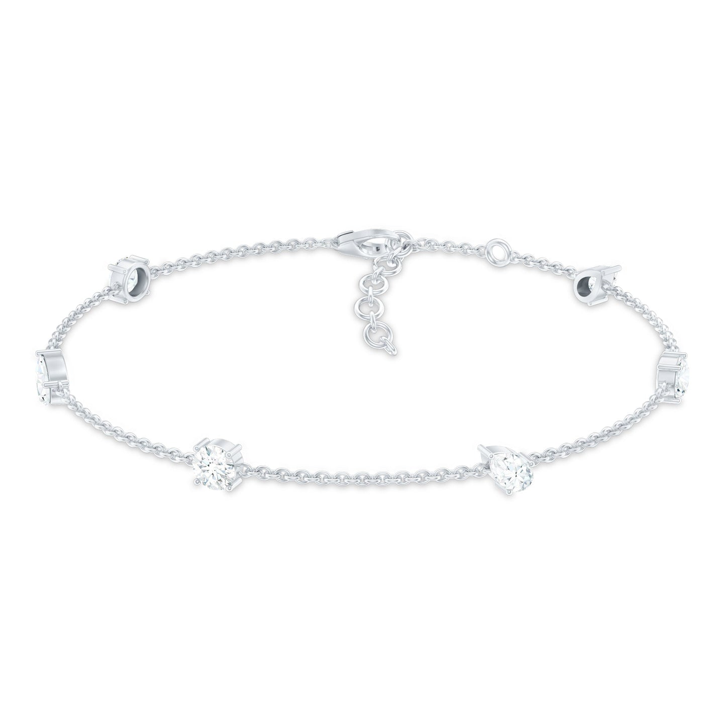 Certified Lab Grown Diamond Stackable Chain Bracelet