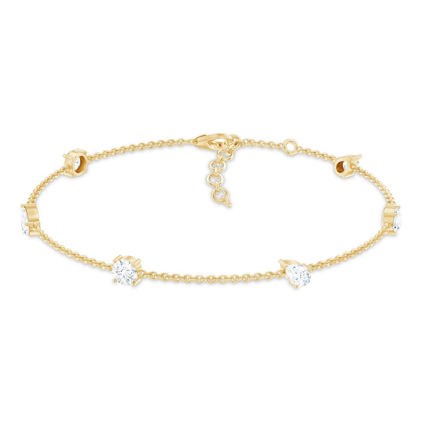 Certified Lab Grown Diamond Stackable Chain Bracelet