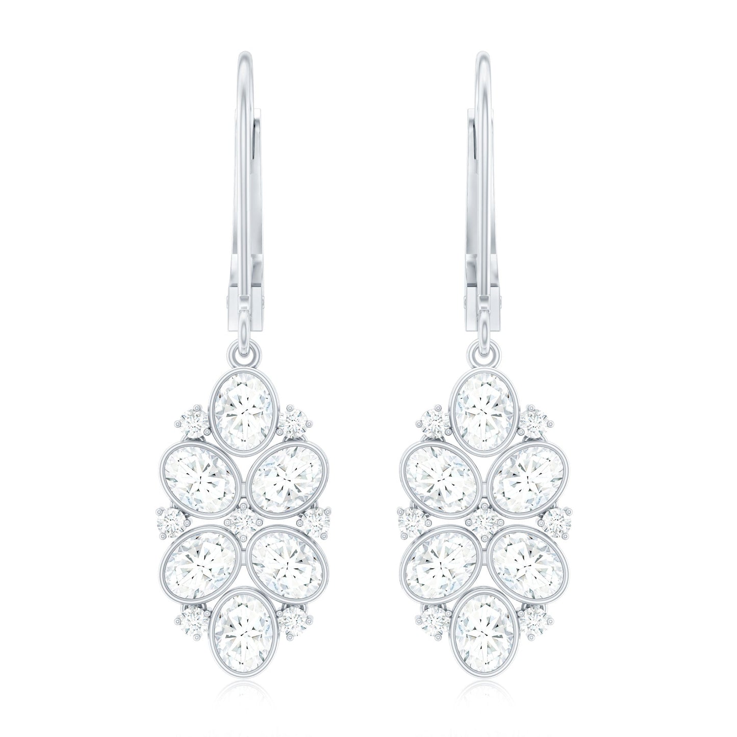 Certified Lab Grown Diamond Designer Drop Earrings