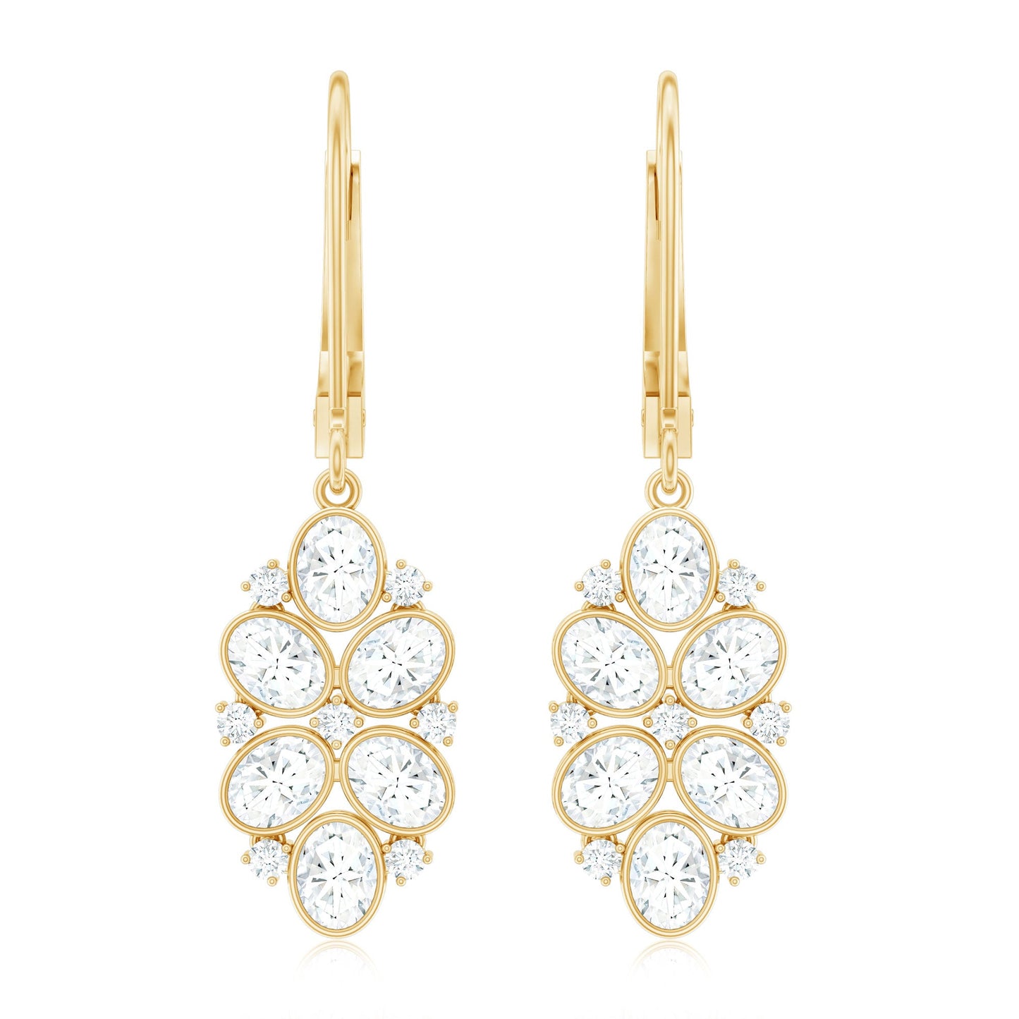 Certified Lab Grown Diamond Designer Drop Earrings