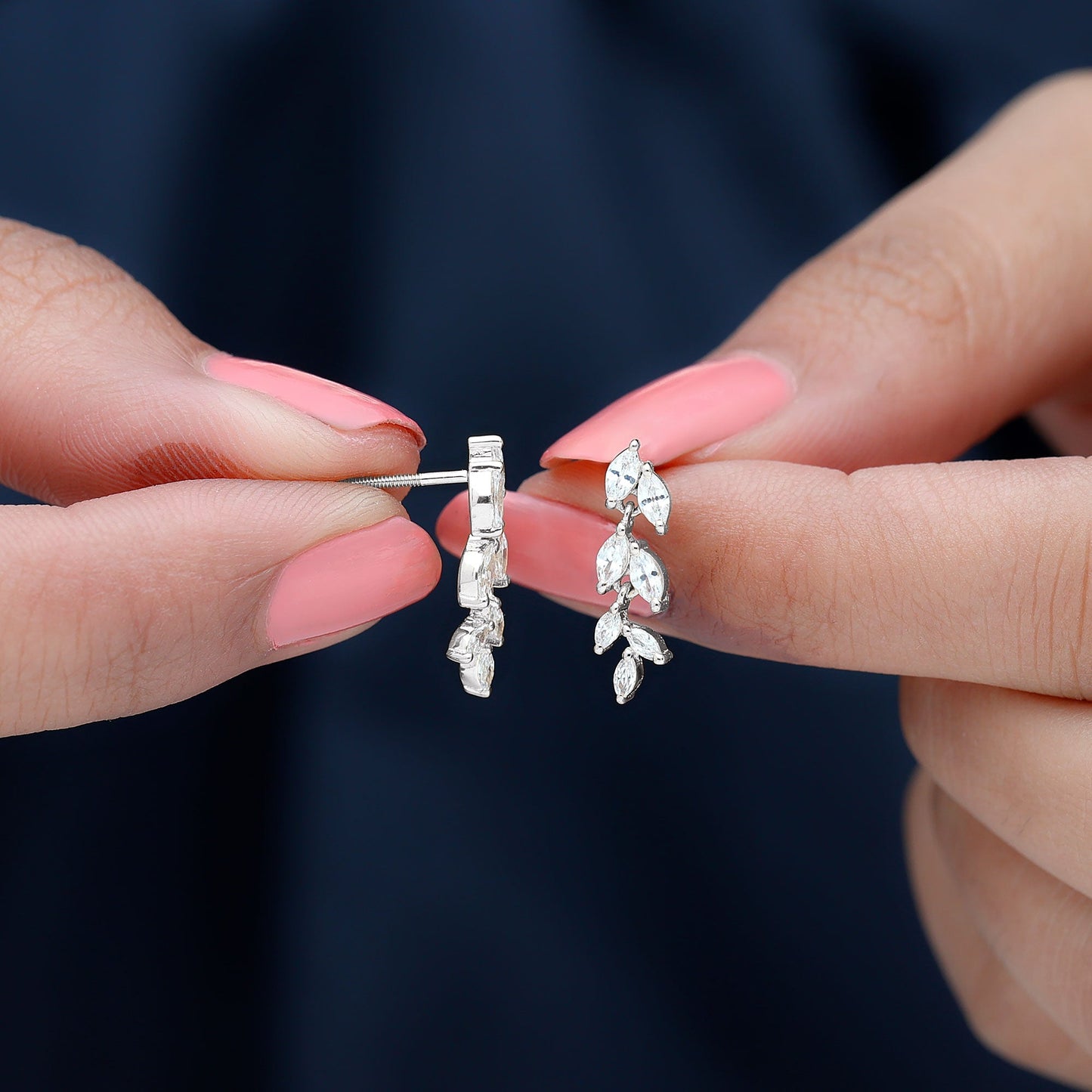 Certified Lab Grown Diamond Dangling Earrings for Women