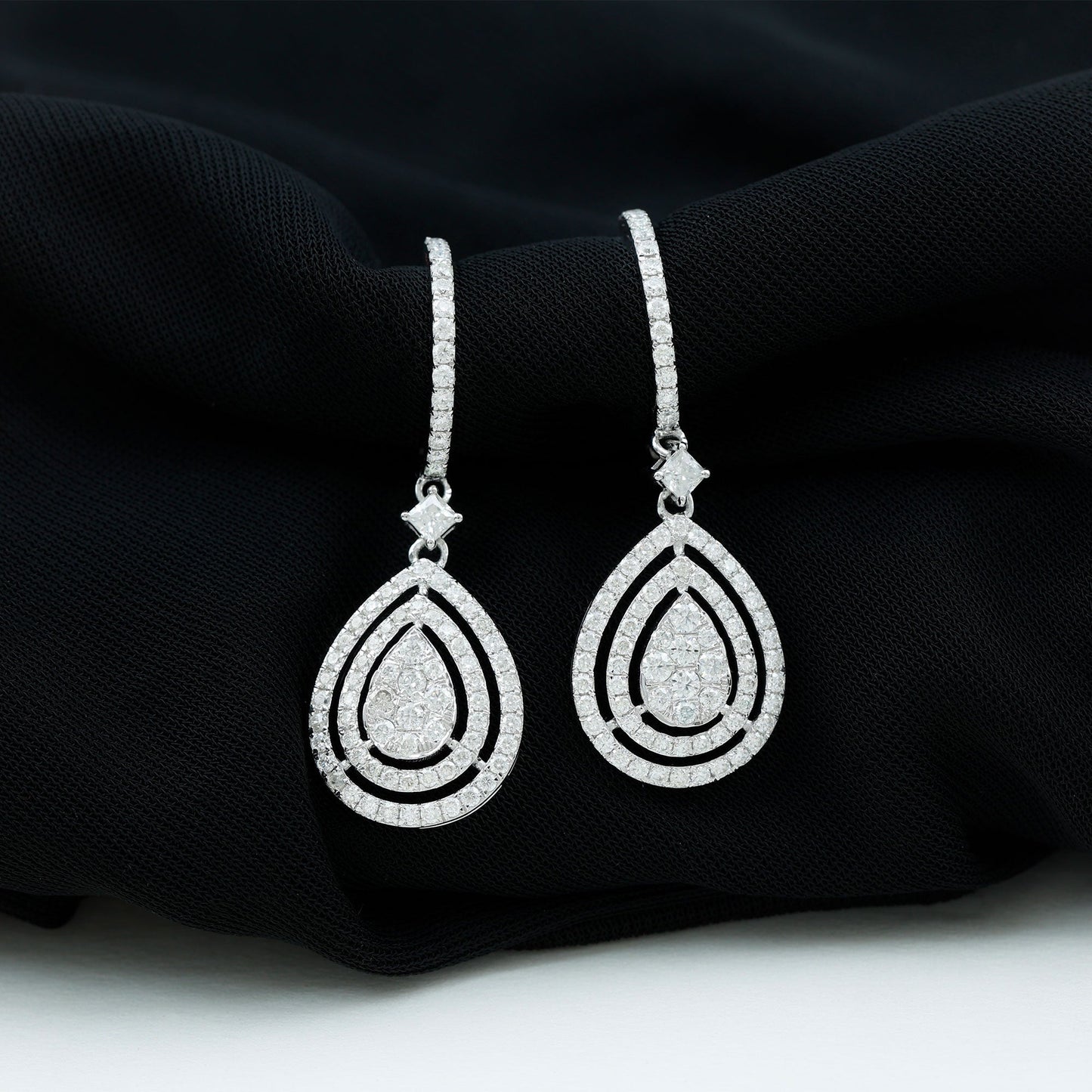 Certified Lab Created Diamond Wedding Earrings For Bride