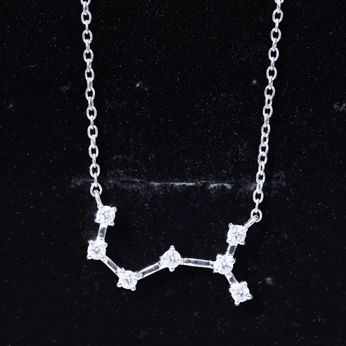 Certified Moissanite Constellation Scorpio Zodiac Necklace - Le'Var Neilson