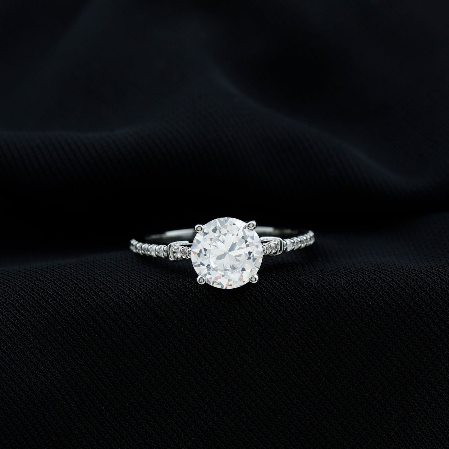 Certified 2 Carat Lab Grown Diamond Simple Engagement Ring