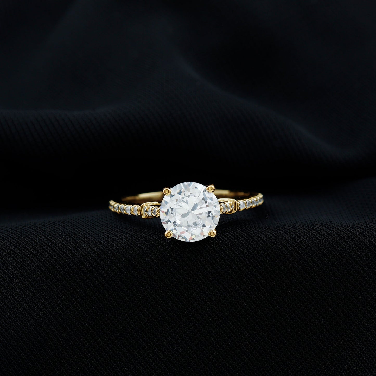 Certified 2 Carat Lab Grown Diamond Simple Engagement Ring