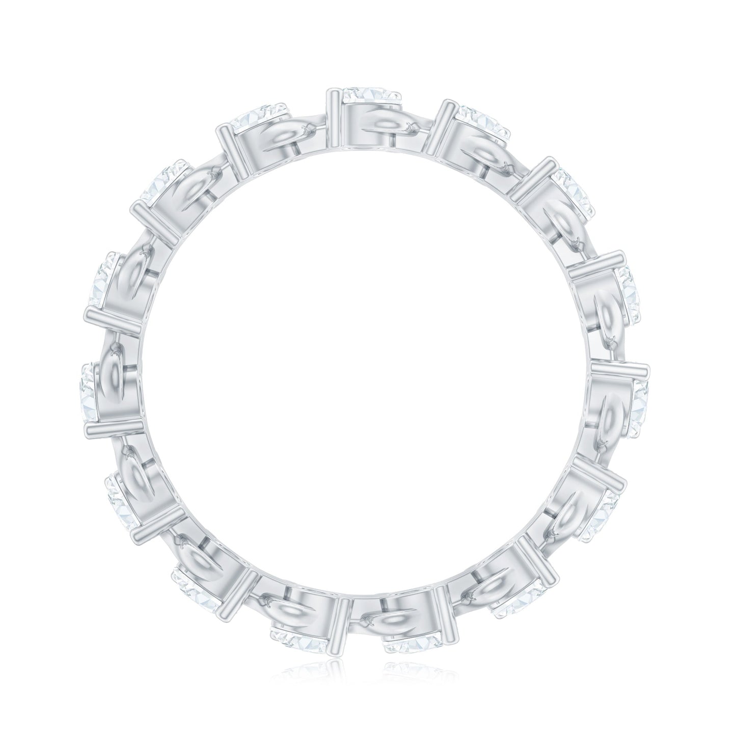 Certified Lab Grown Diamond Eternity Wedding Band