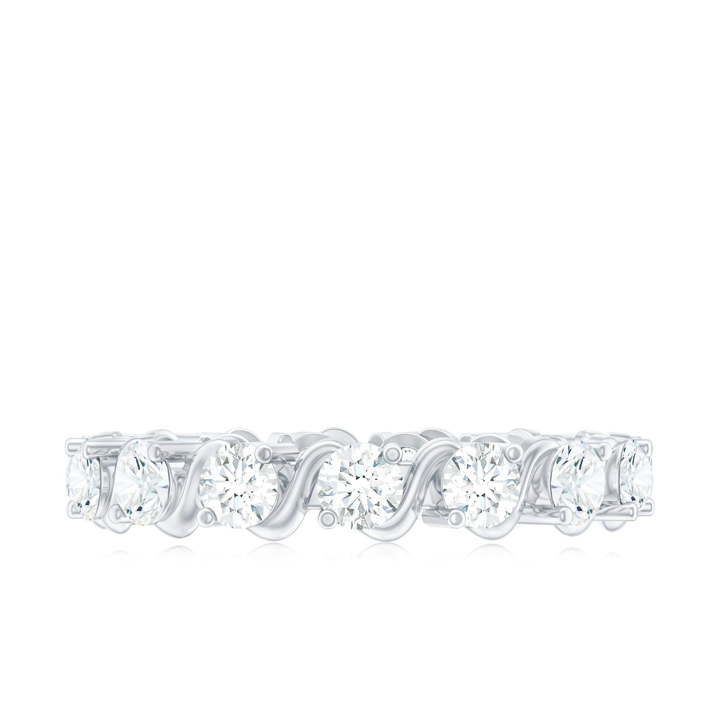 Certified Lab Grown Diamond Eternity Wedding Band