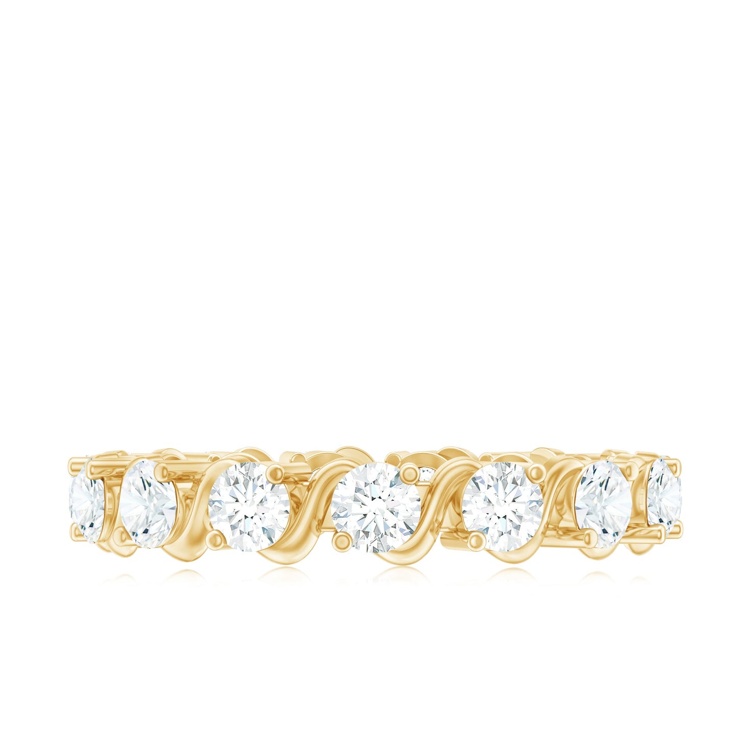 Certified Lab Grown Diamond Eternity Wedding Band