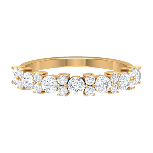 Certified Real Diamond Half Eternity Ring
