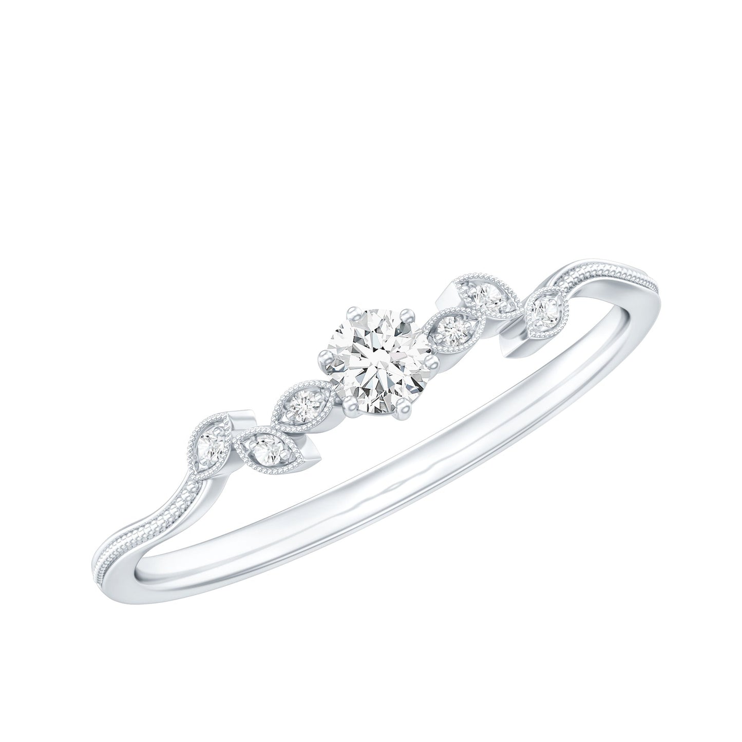 Certified Lab Grown Diamond Minimalist Promise Ring