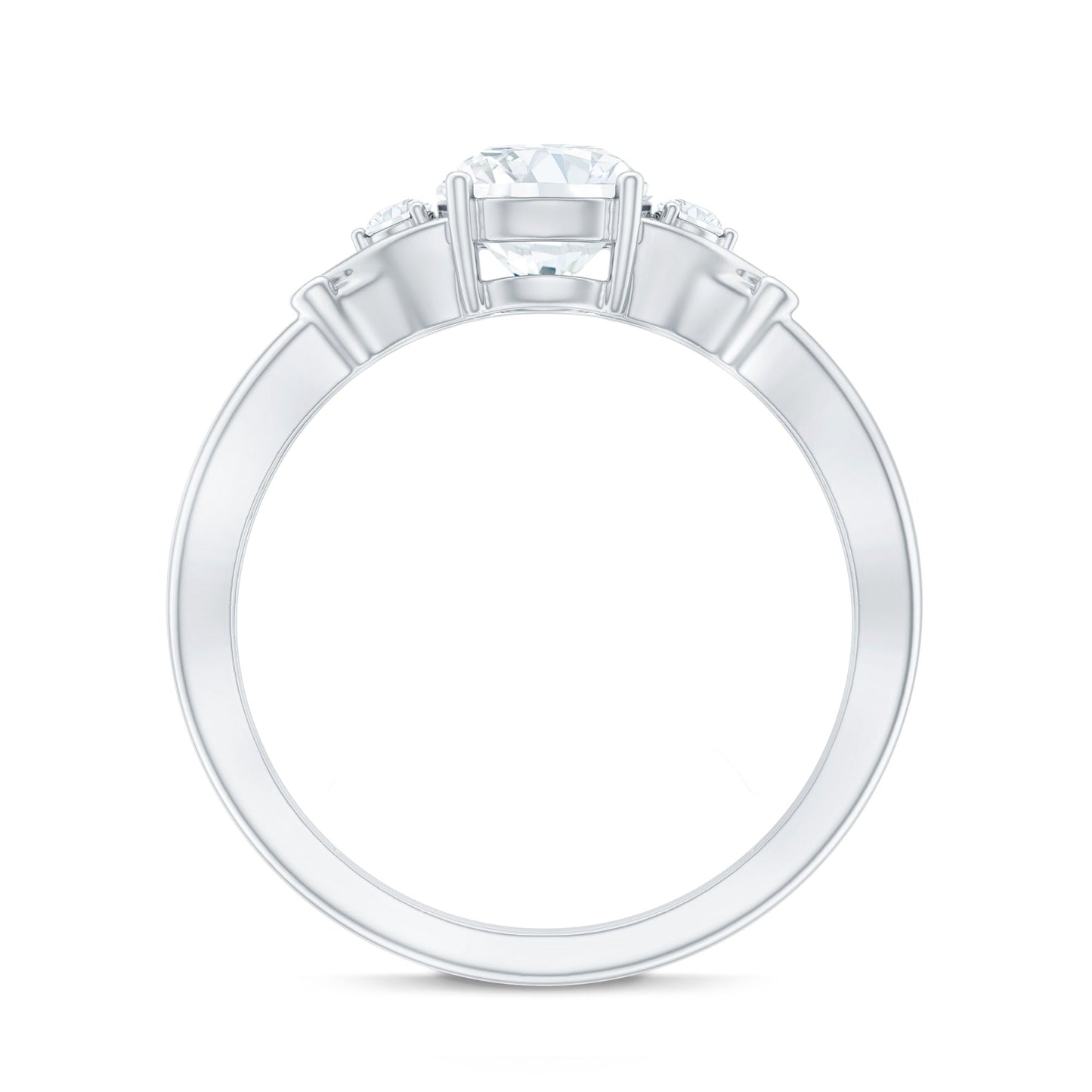 Certified 6 MM Lab Grown Diamond 4 Prong Engagement Ring