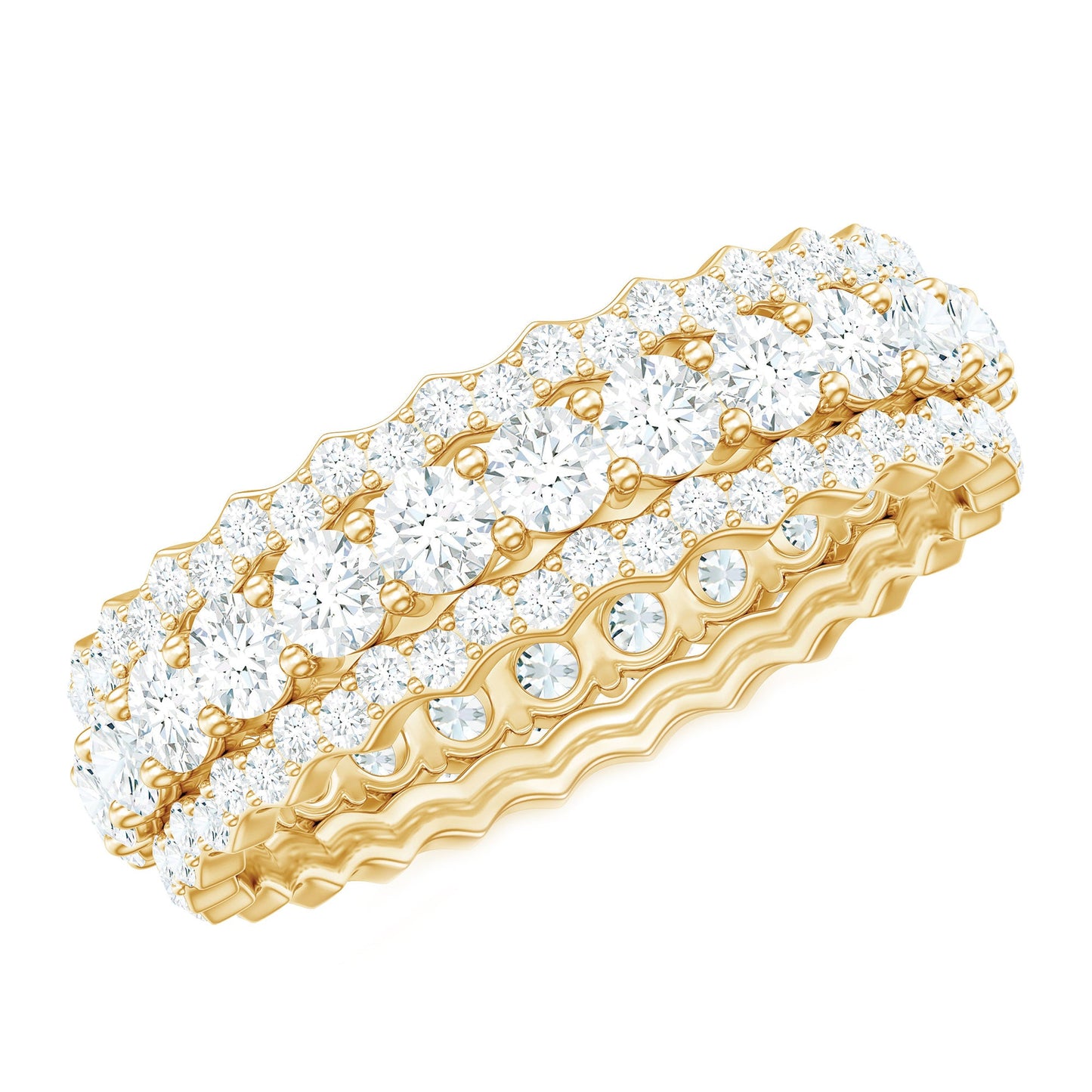 Certified Lab Grown Diamond Eternity Wedding Band for Her