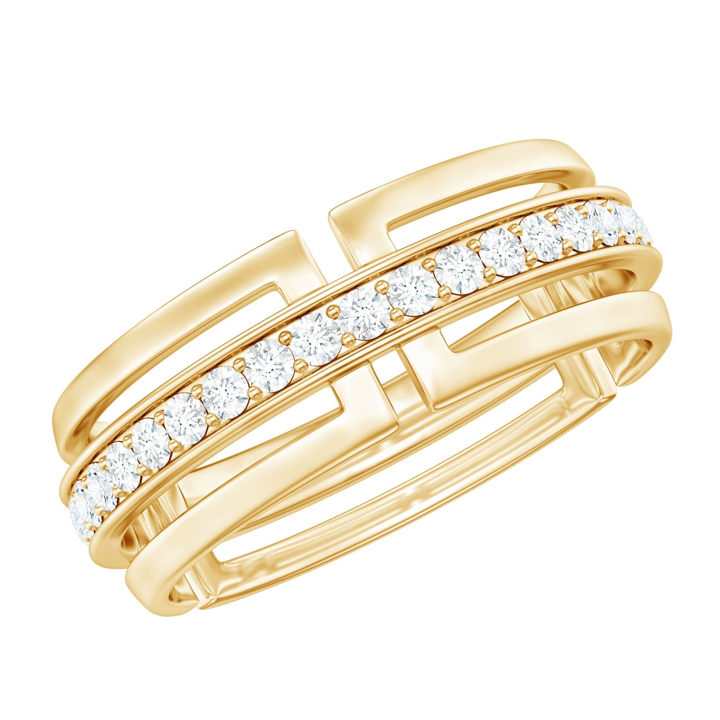 Certified Lab Created Diamond Unisex Wedding Band