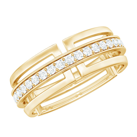 Certified Lab Created Diamond Unisex Wedding Band