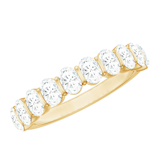 2 CT Zircon Half Eternity Ring