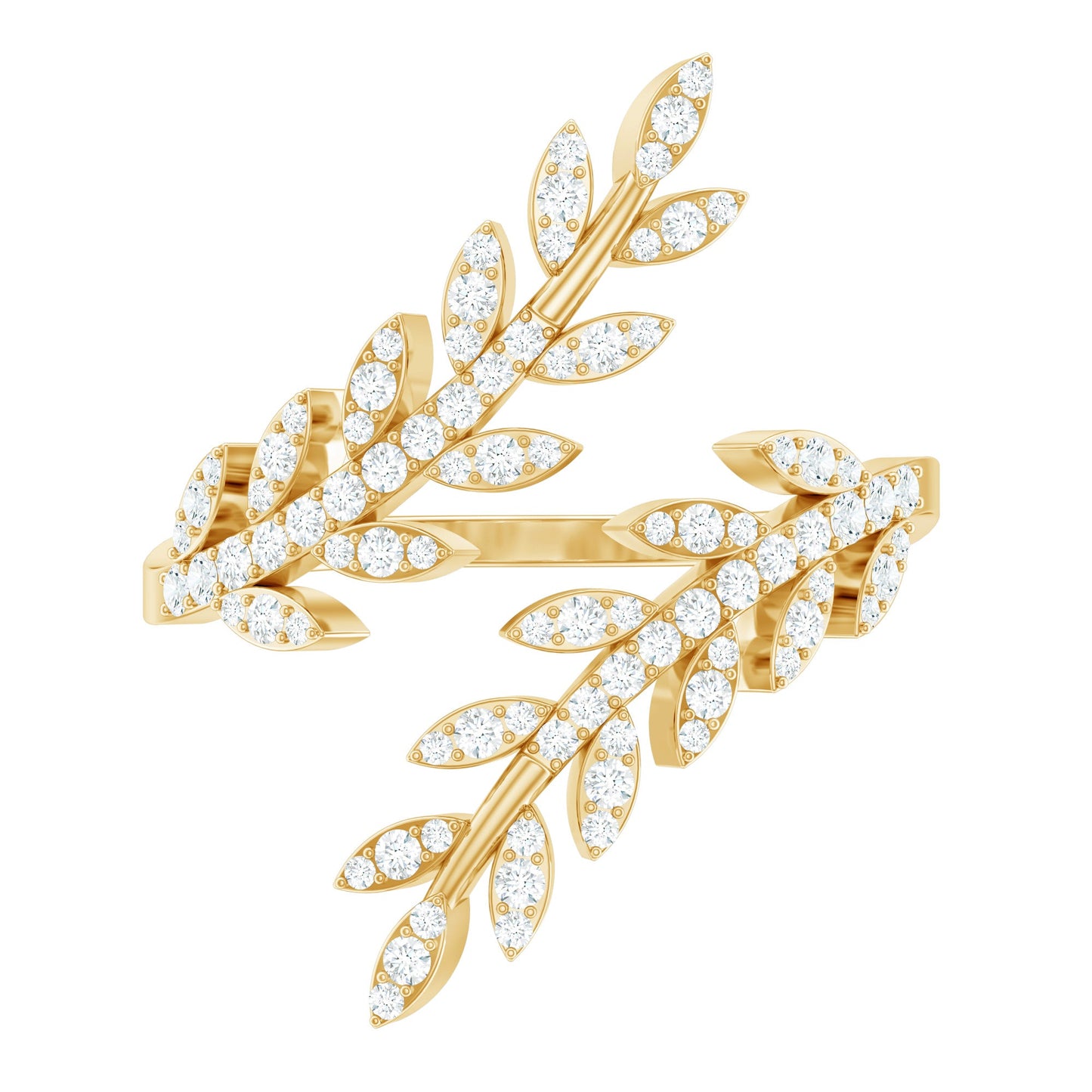Certified Nature inspired Lab Grown Diamond Cocktail Ring for Women