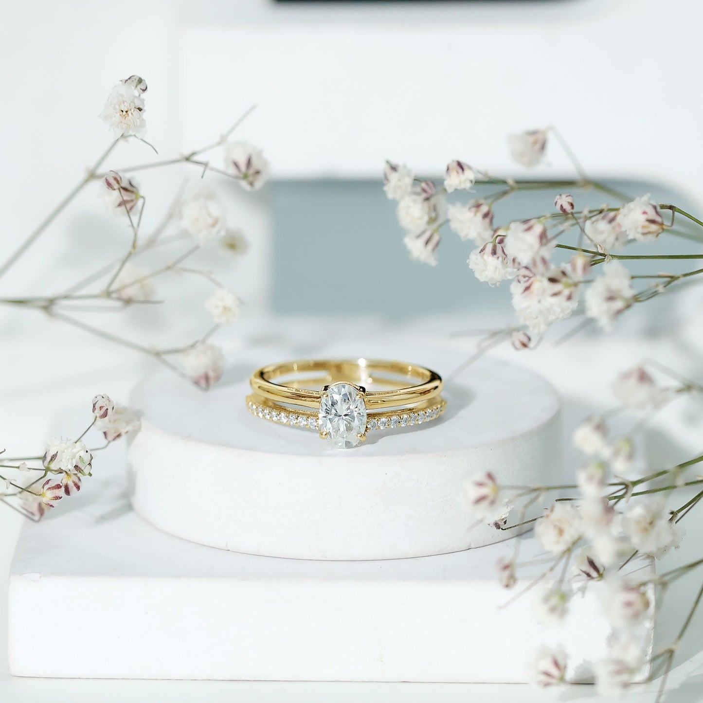 5X7 MM Oval Cut Diamond Solitaire Promise Ring For Her