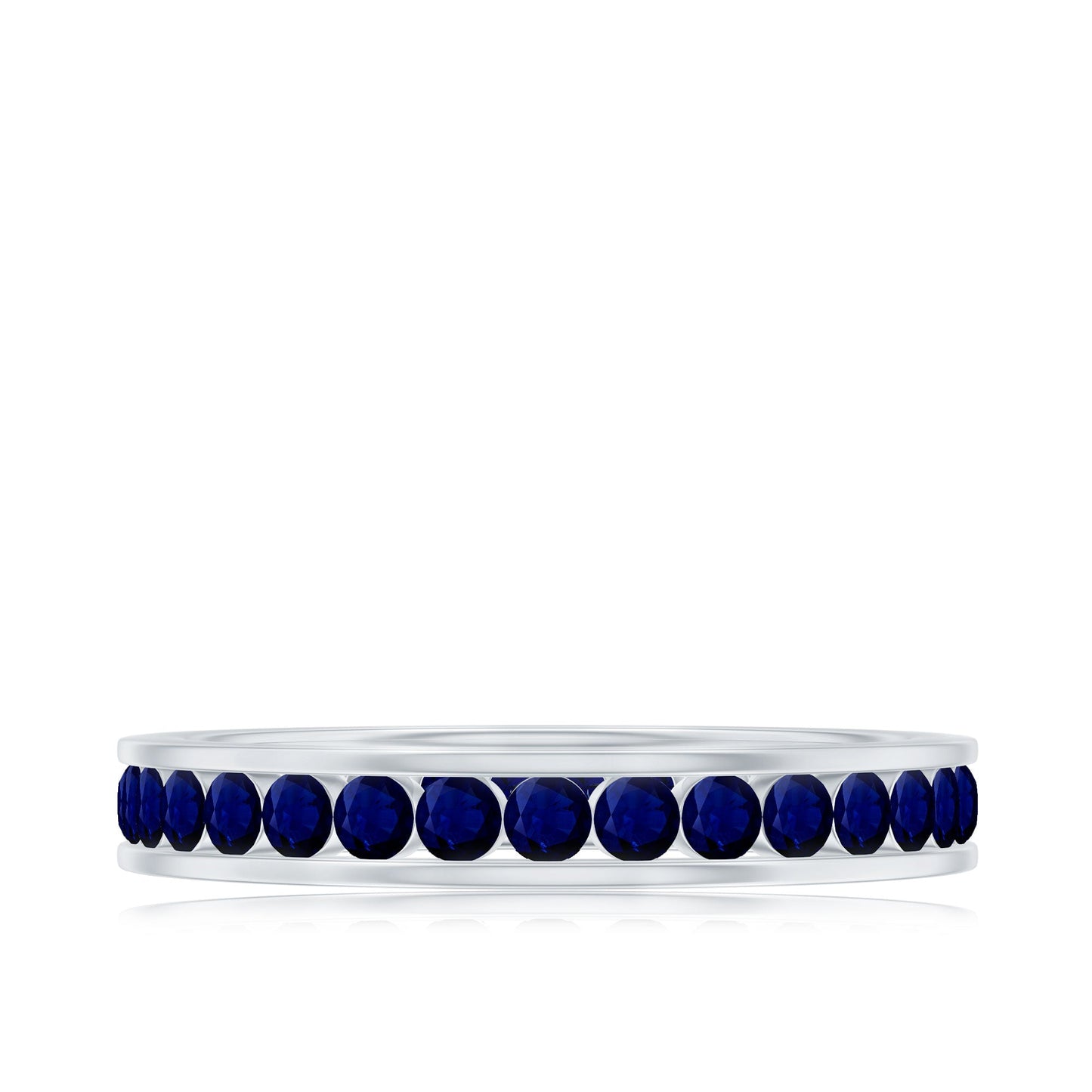 1.50 CT Blue Sapphire Full Eternity band Ring
