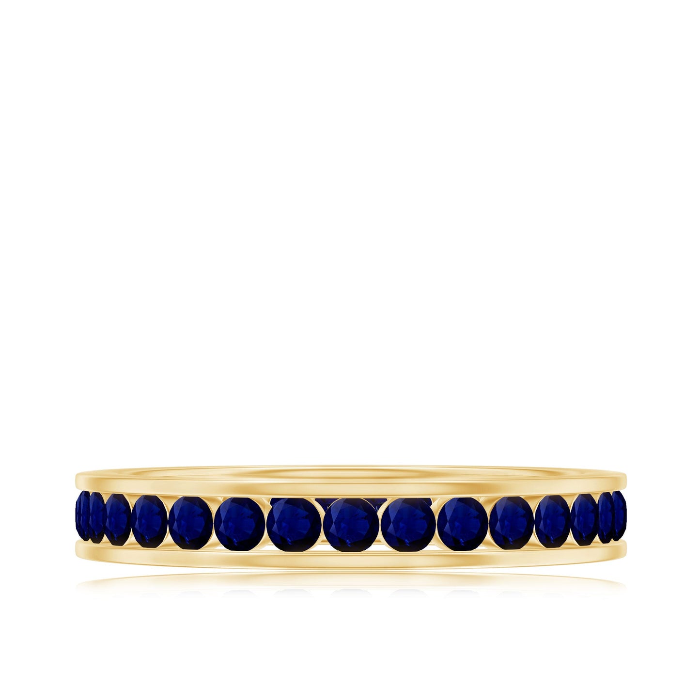 1.50 CT Blue Sapphire Full Eternity band Ring