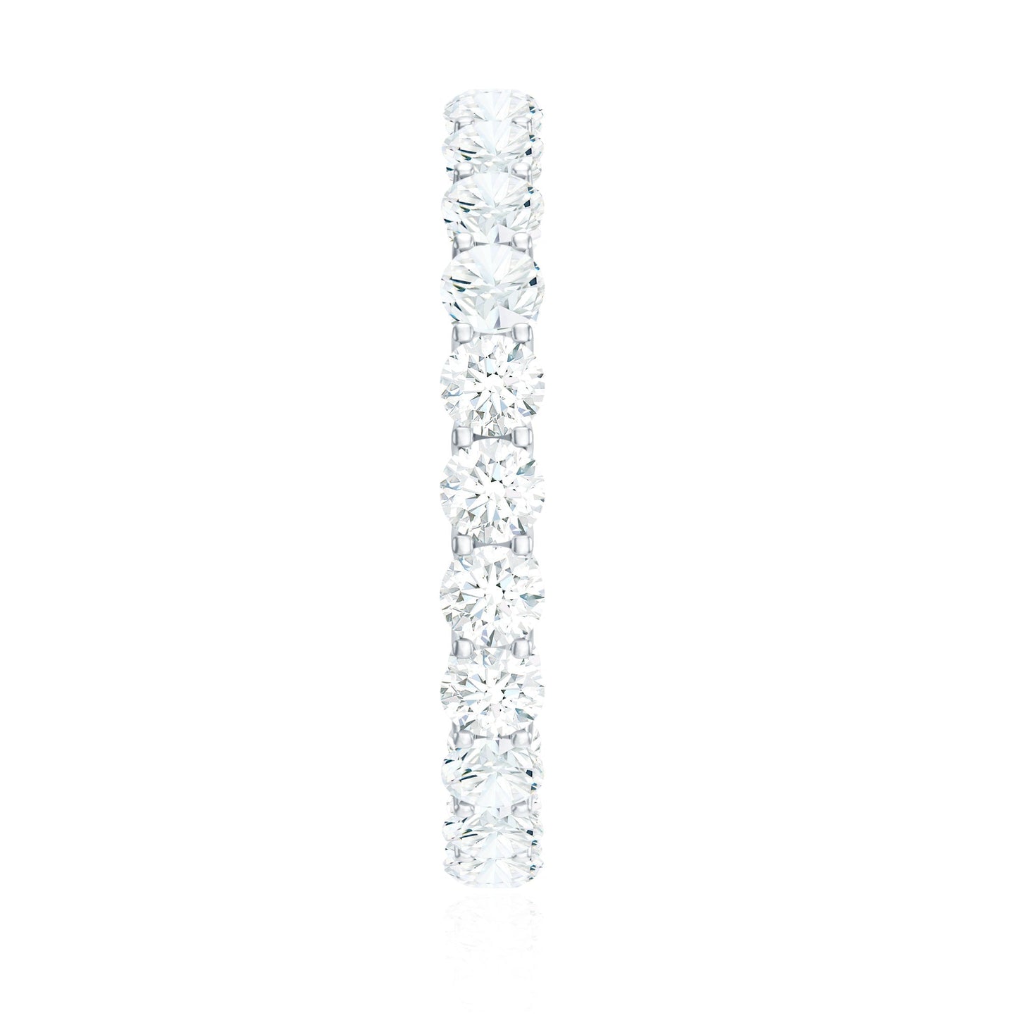Certified Moissanite Stackable Eternity Band Ring