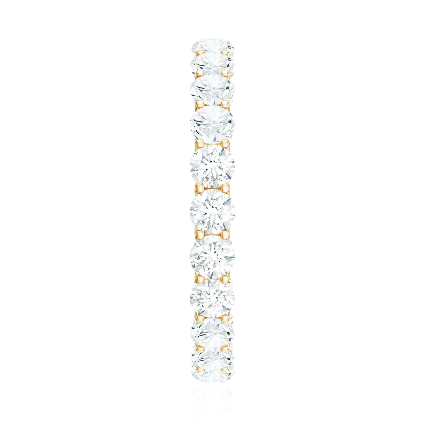 Certified Moissanite Stackable Eternity Band Ring
