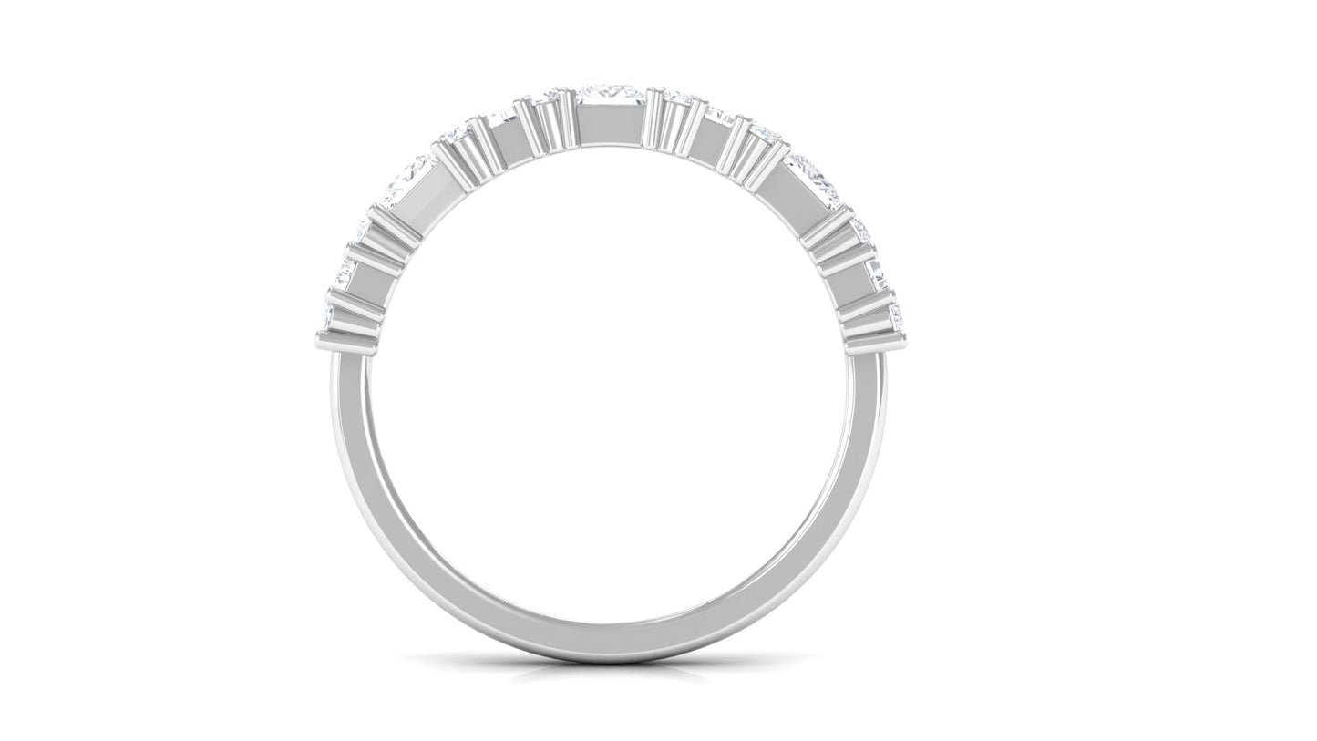 Designer Zircon Half Eternity Band Ring