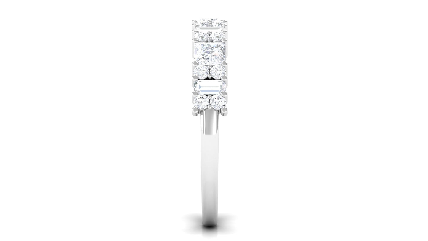 Designer Zircon Half Eternity Band Ring